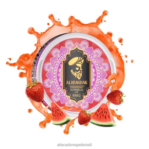 Atacado Vaporizador TF8H053 | ALIBARBAR gelo de melancia de morango bolsa de nicotina
