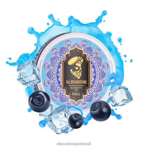 Vape Brasília Taguatinga TF8H065 | ALIBARBAR gelo de mirtilo bolsa de nicotina