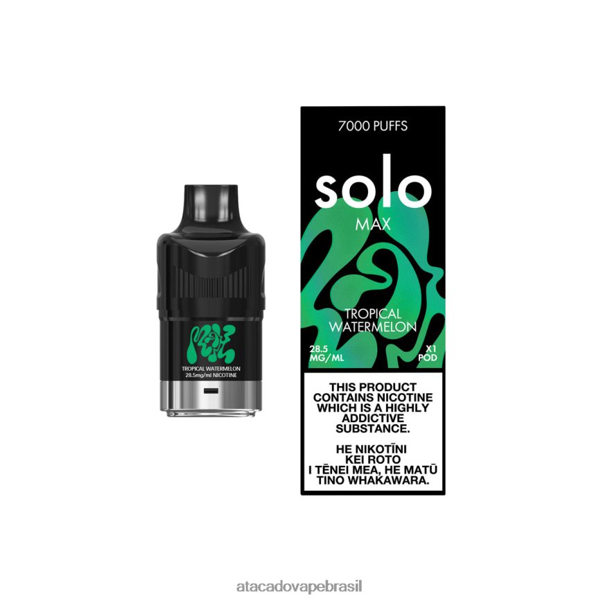 Vape Cigarro Eletrônico Barato 04B2ZF82 - Solo MAX vagem melancia tropical