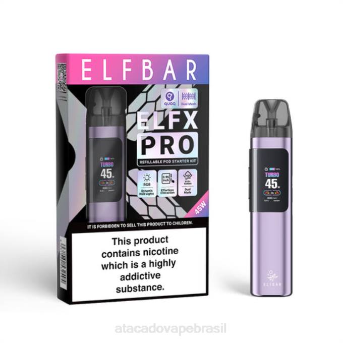 FH0B2 roxo ELFBAR ELFX Pro dispositivo de vagem aberta