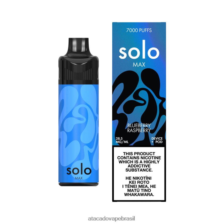 Grossiste Vape 04B2ZF65 - Solo MAX conjunto de cápsulas framboesa mirtilo
