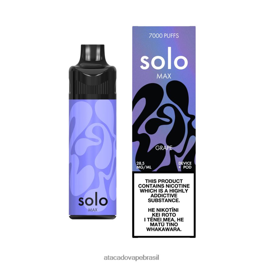 Vape Brasília Taguatinga 04B2ZF67 - Solo MAX conjunto de cápsulas uva