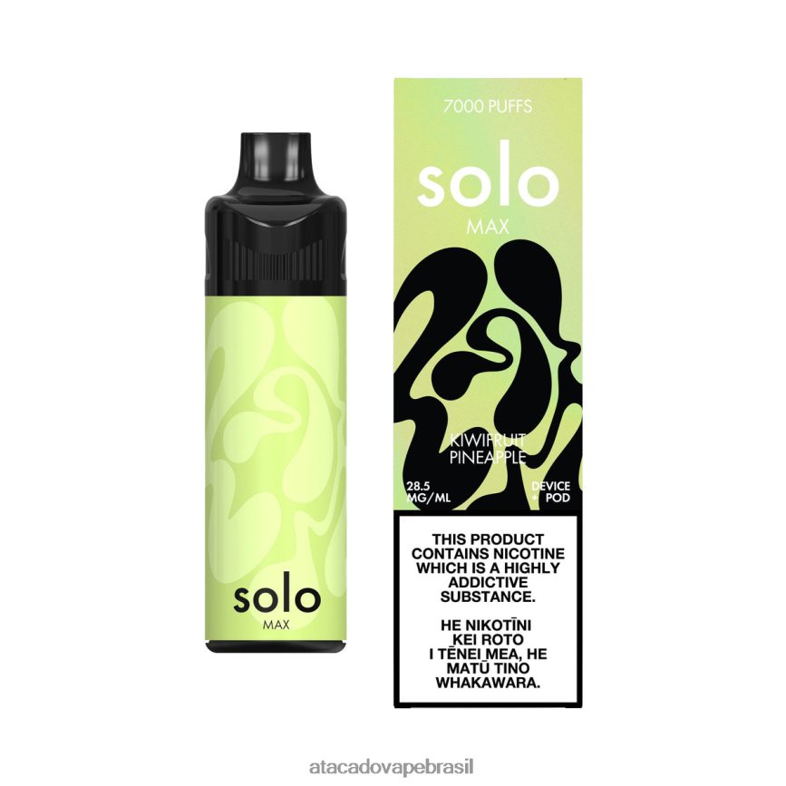Vape Cigarro Eletrônico Barato 04B2ZF68 - Solo MAX conjunto de cápsulas abacaxi kiwi