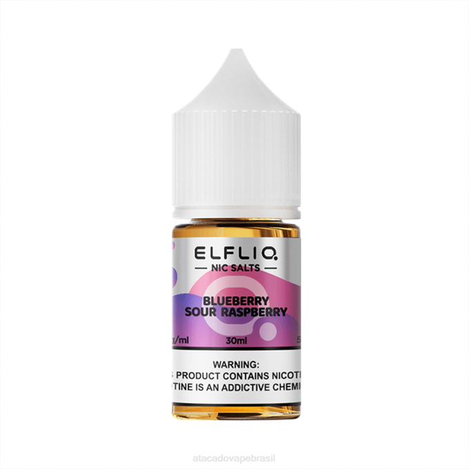 FH0B12 Raspeira azeda de mirtilo ELFBAR ELFLIQ Nic Salt 30ml
