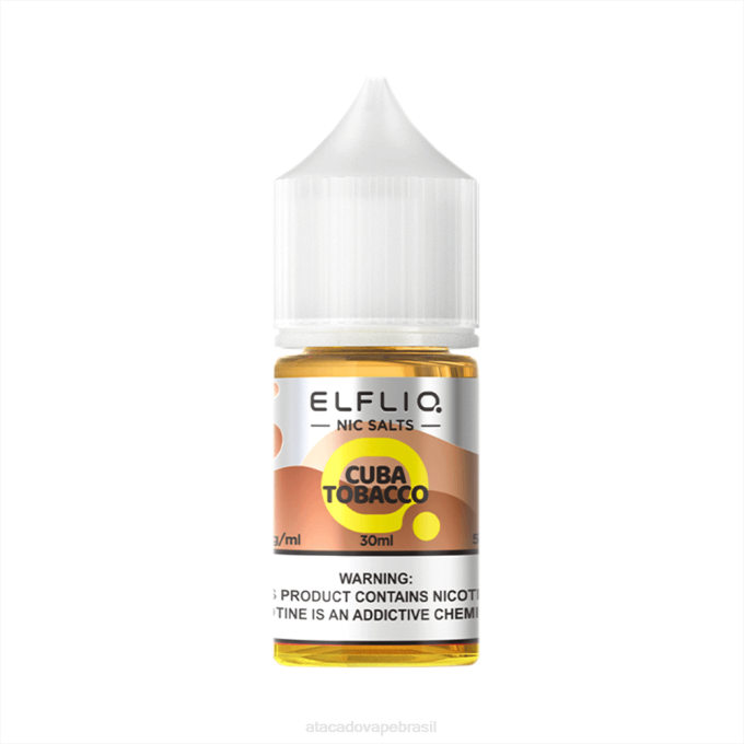 FH0B16 Tabaco Cuba ELFBAR ELFLIQ Nic Salt 30ml