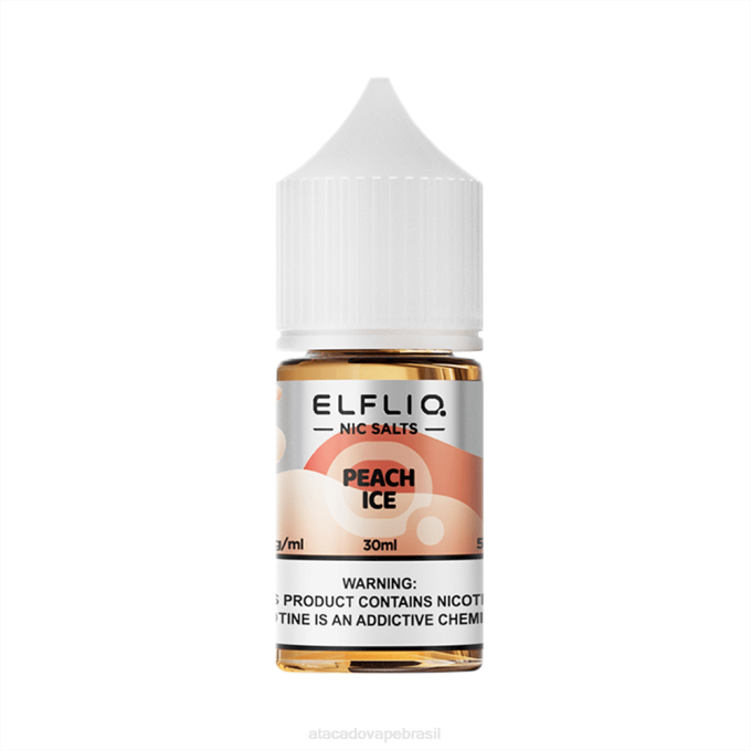FH0B22 gelo de pêssego ELFBAR ELFLIQ Nic Salt 30ml
