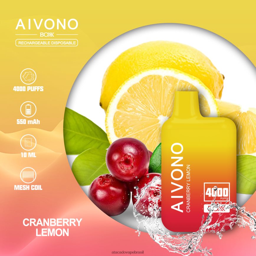 Aivono AIM BOXX 4000 limão - 4N686L218 Atacado Vape Brasil