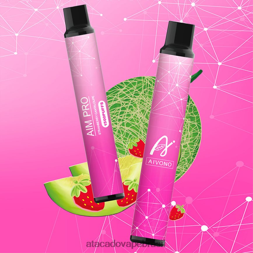 Aivono AIM PRO 1500 melão de morango - 4N686L161 Cigarro Eletronico Vape