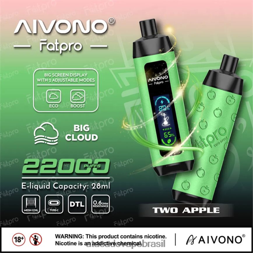 Aivono Fatpro 22.000 duas maçãs - 4N686L1 Atacado Vape Brasil