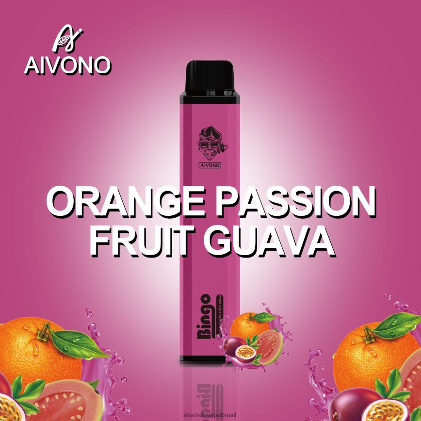 Aivono AIM BINGO 4000 goiaba laranja maracujá - 4N686L132 Vape Cigarro Eletronico Comprar