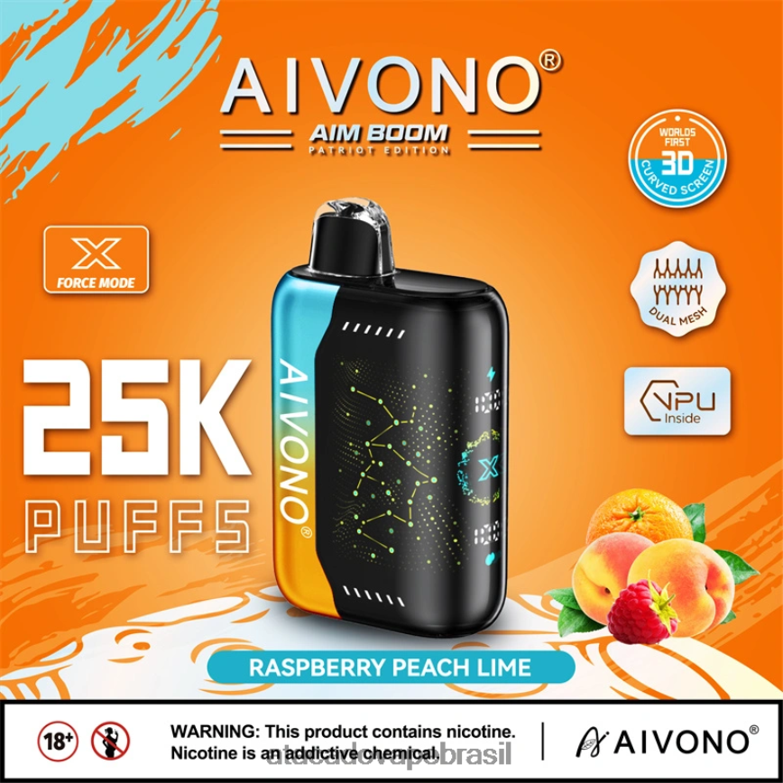 Aivono AIM BOOM 25.000 framboesa pêssego limão - 4N686L350 Cigarro Eletronico Vape