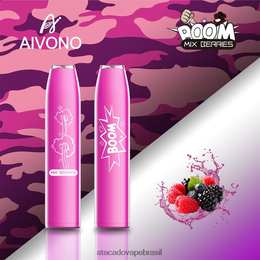 Aivono AIM BOOM 600 frutas misturadas - 4N686L361 Vape Brasília Taguatinga
