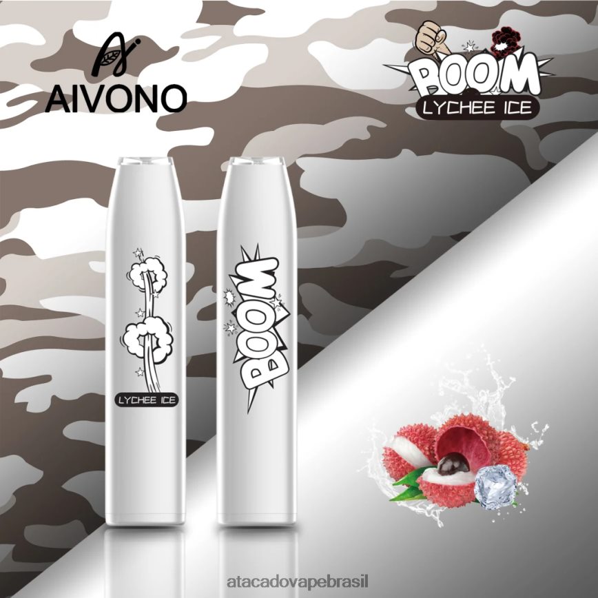 Aivono AIM BOOM 600 gelo de lichia - 4N686L365 Atacado Vape Brasil