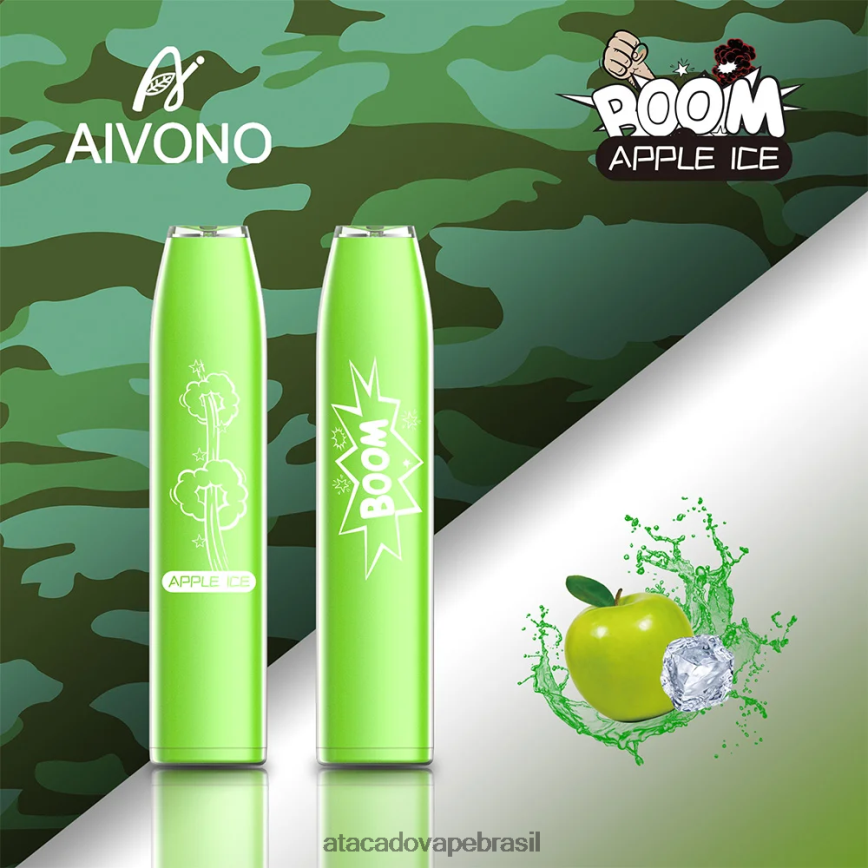 Aivono AIM BOOM 600 gelo de maçã - 4N686L354 Vape Brasília Taguatinga