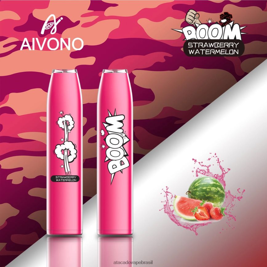 Aivono AIM BOOM 600 melancia morango - 4N686L364 Cigarro Eletronico Vape