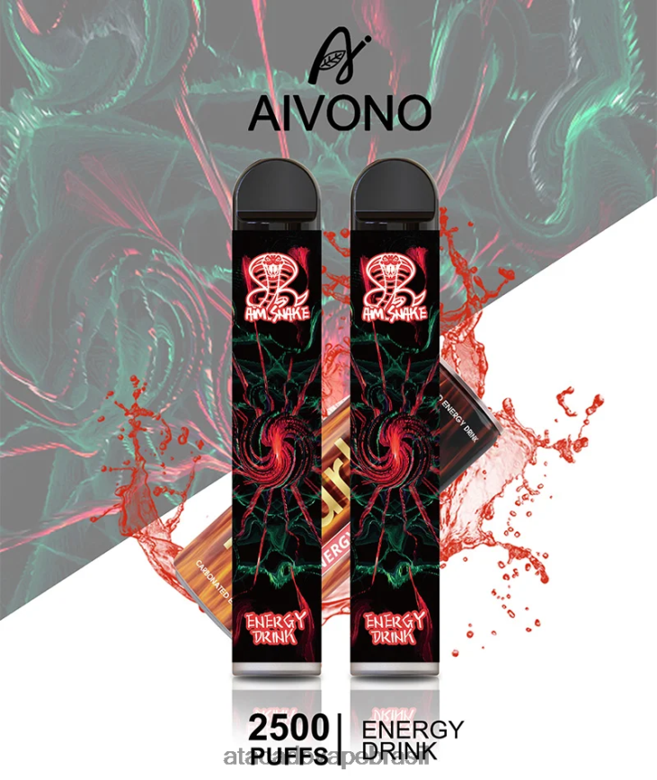 Aivono AIM SNAKE 2500 bebida energética - 4N686L305 Vape Brasília Taguatinga