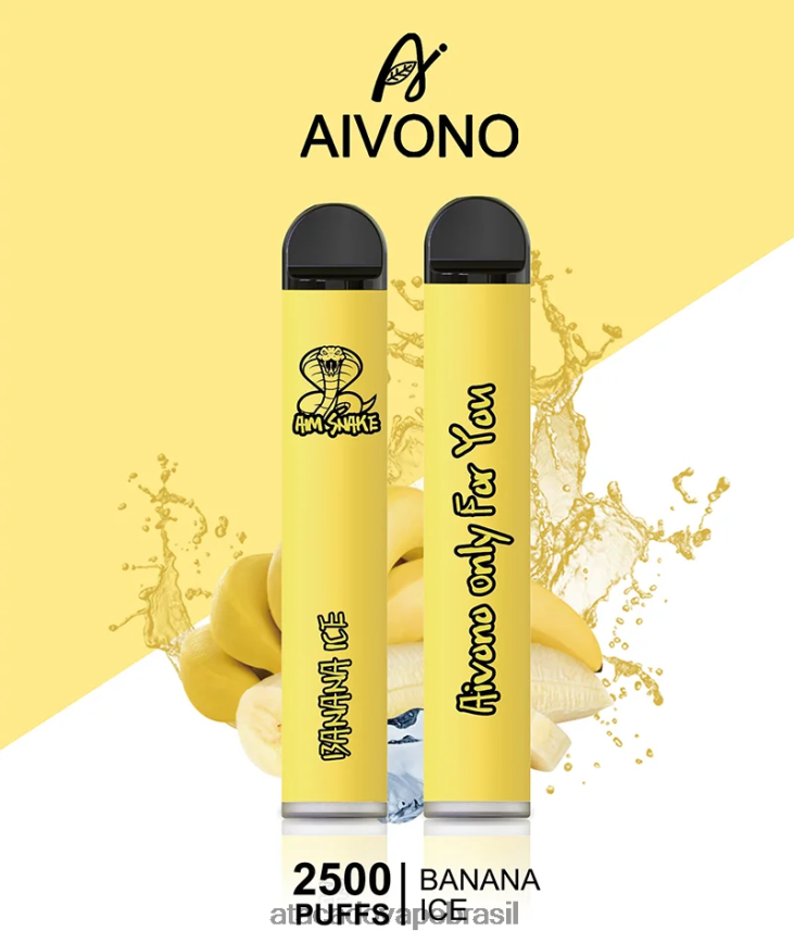 Aivono AIM SNAKE 2500 gelo de banana - 4N686L298 Vape Brasília Taguatinga