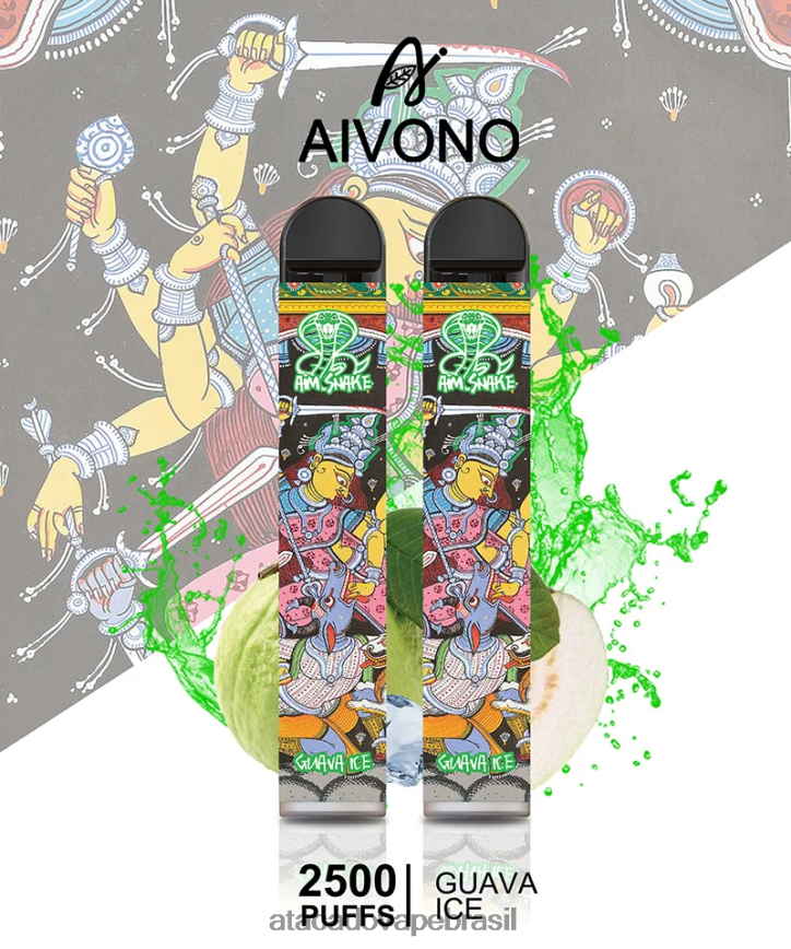 Aivono AIM SNAKE 2500 gelo de goiaba - 4N686L307 Vape Cigarro Eletronico Comprar