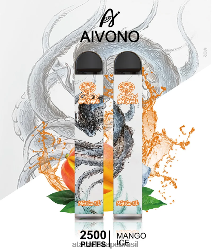 Aivono AIM SNAKE 2500 gelo de manga - 4N686L313 Vape Cigarro Eletrônico Barato