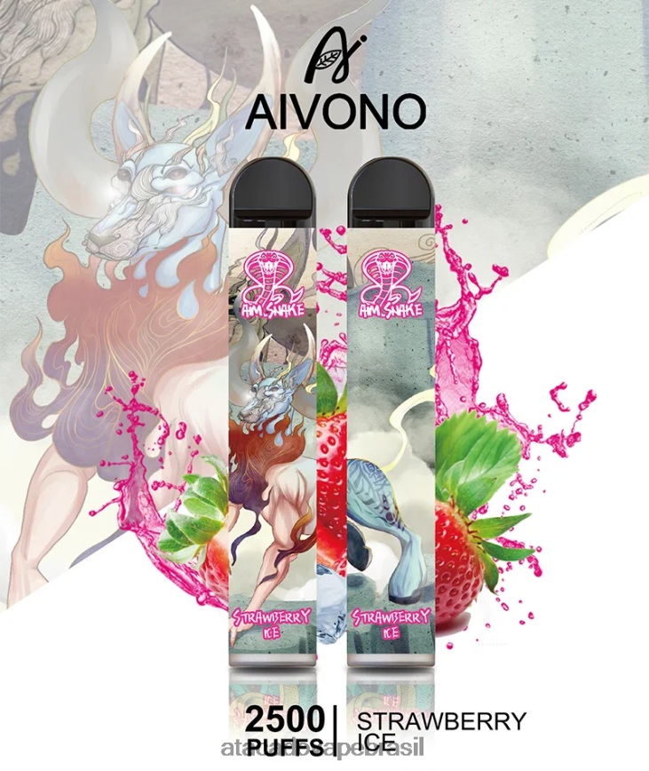 Aivono AIM SNAKE 2500 gelo de morango - 4N686L319 Vape Brasília Taguatinga