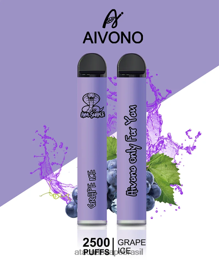 Aivono AIM SNAKE 2500 gelo de uva - 4N686L306 Vape Cigarro Eletrônico Barato