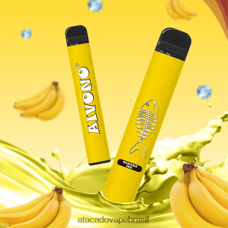 Aivono AIM FISHBONE 600 gelo de banana - 4N686L276 Atacado Vaporizador