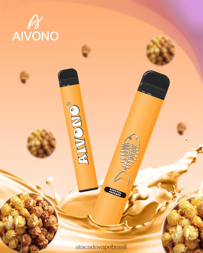 Aivono AIM FISHBONE 600 pipoca de caramelo - 4N686L286 Vape Cigarro Eletronico Comprar