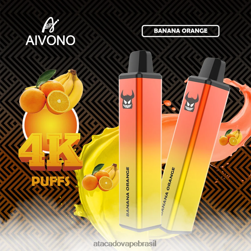 Aivono AIM FREAK 4000 banana laranja - 4N686L258 Vape Cigarro Eletronico Comprar