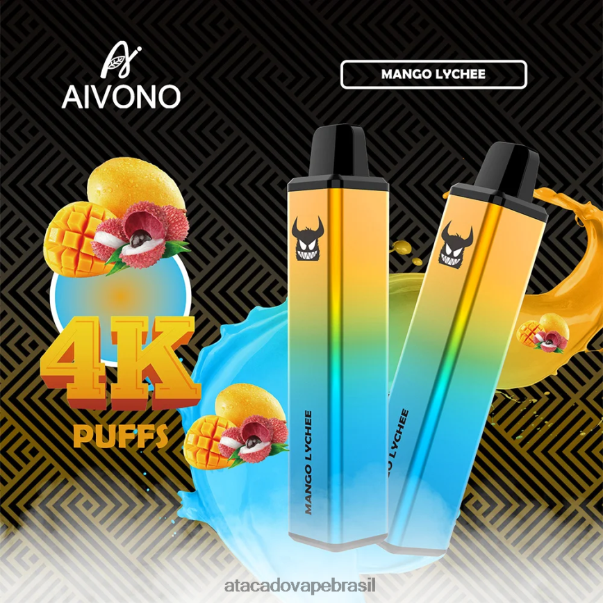 Aivono AIM FREAK 4000 lichia de manga - 4N686L262 Atacado Vaporizador