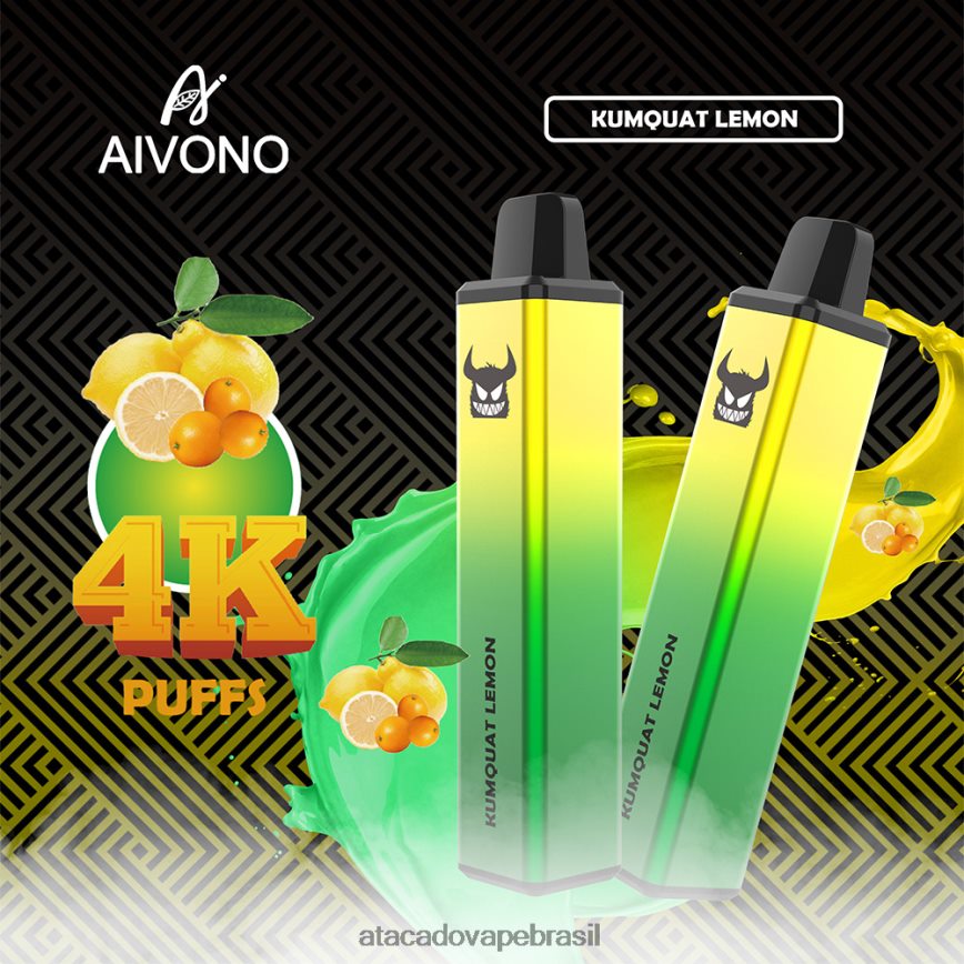 Aivono AIM FREAK 4000 limão kumquat - 4N686L256 Vape Brasília Taguatinga