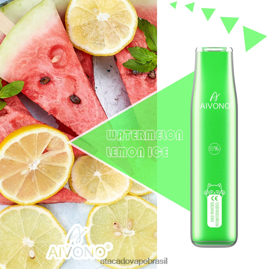 Aivono AIM CAT 400 gelo de melancia e limão - 4N686L341 Vape Cigarro Eletrônico Barato