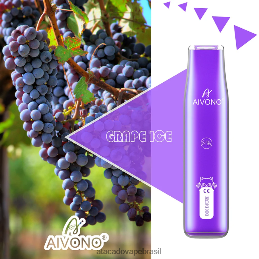Aivono AIM CAT 400 gelo de uva - 4N686L337 Atacado Vape Brasil