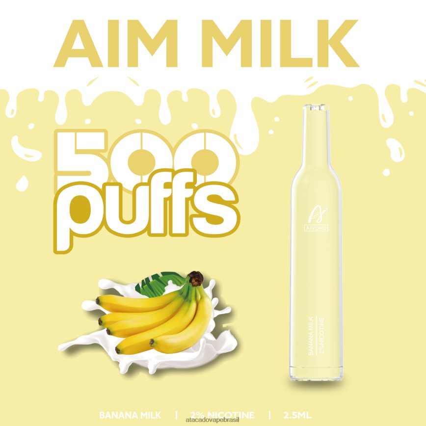 Aivono AIM MILK 500 leite de banana - 4N686L275 Grossiste Vape