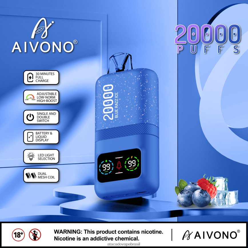Aivono AIM magic 20.000 gelo azul - 4N686L79 Grossiste Vape
