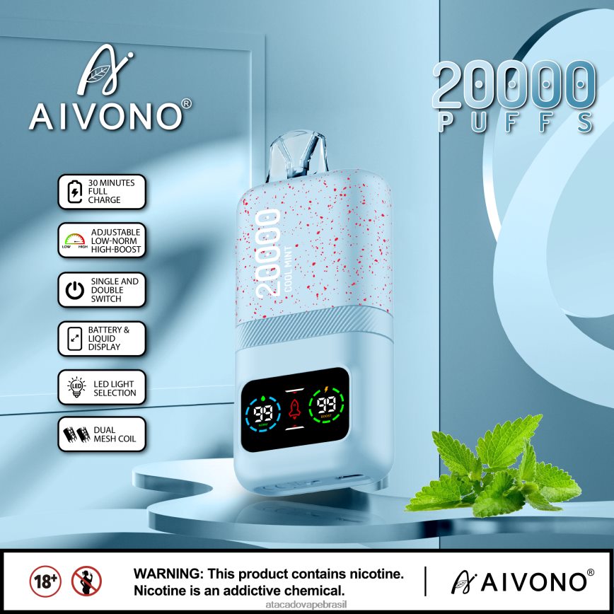 Aivono AIM magic 20.000 menta fresca - 4N686L84 Cigarro Eletronico Vape