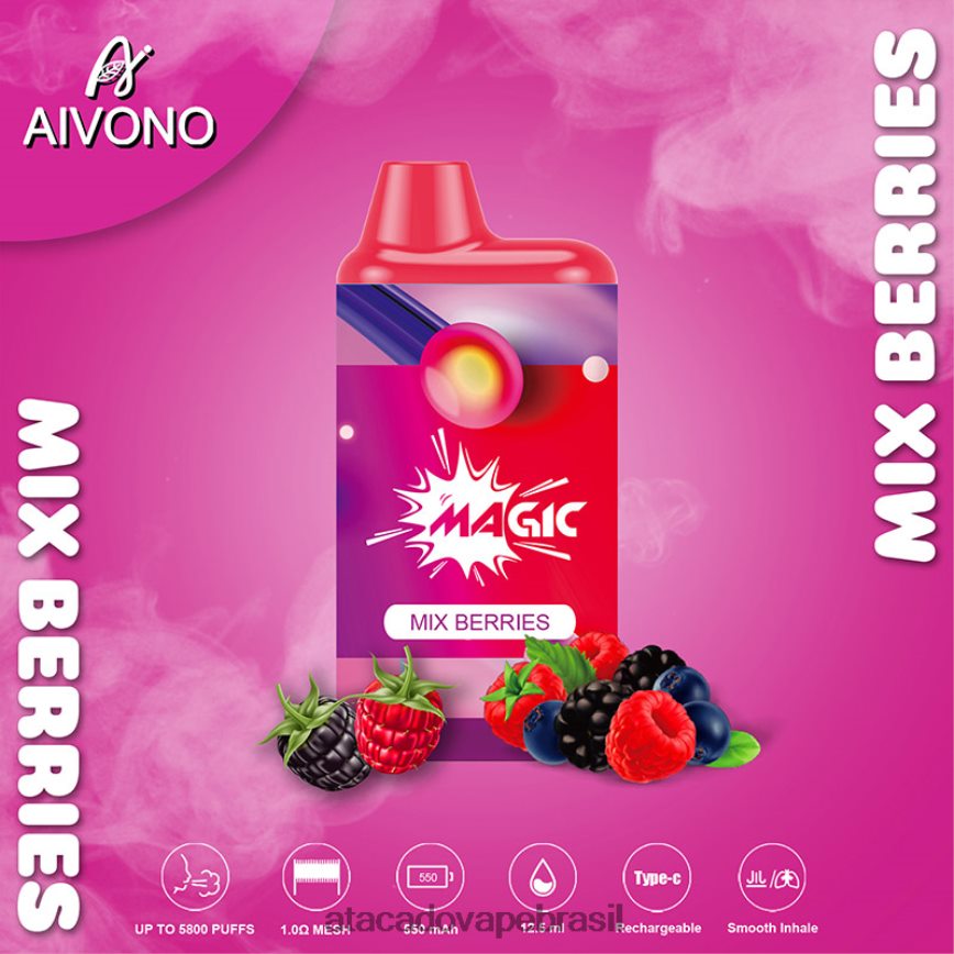 Aivono AIM MAGIC cigarro de caixa de 5800 bocas misture frutas - 4N686L100 Grossiste Vape