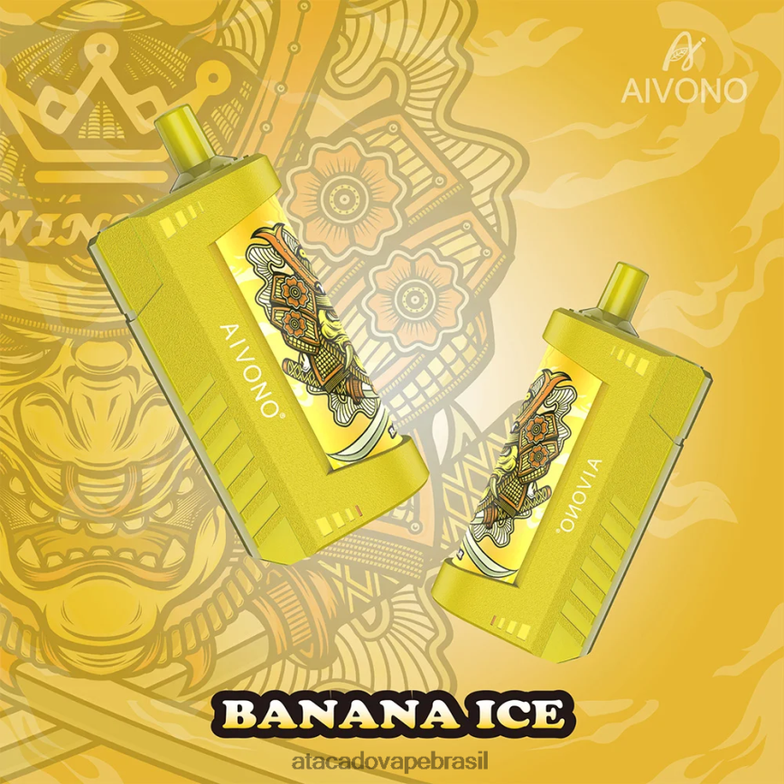 Aivono AIM WINNER 5.000 gelo de banana - 4N686L122 Atacado Vaporizador