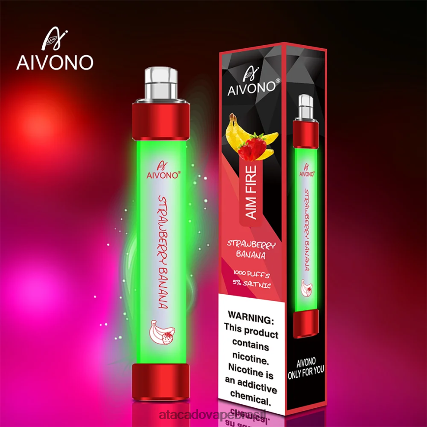 Aivono AIM FIRE 1000 banana morango - 4N686L332 Atacado Vaporizador