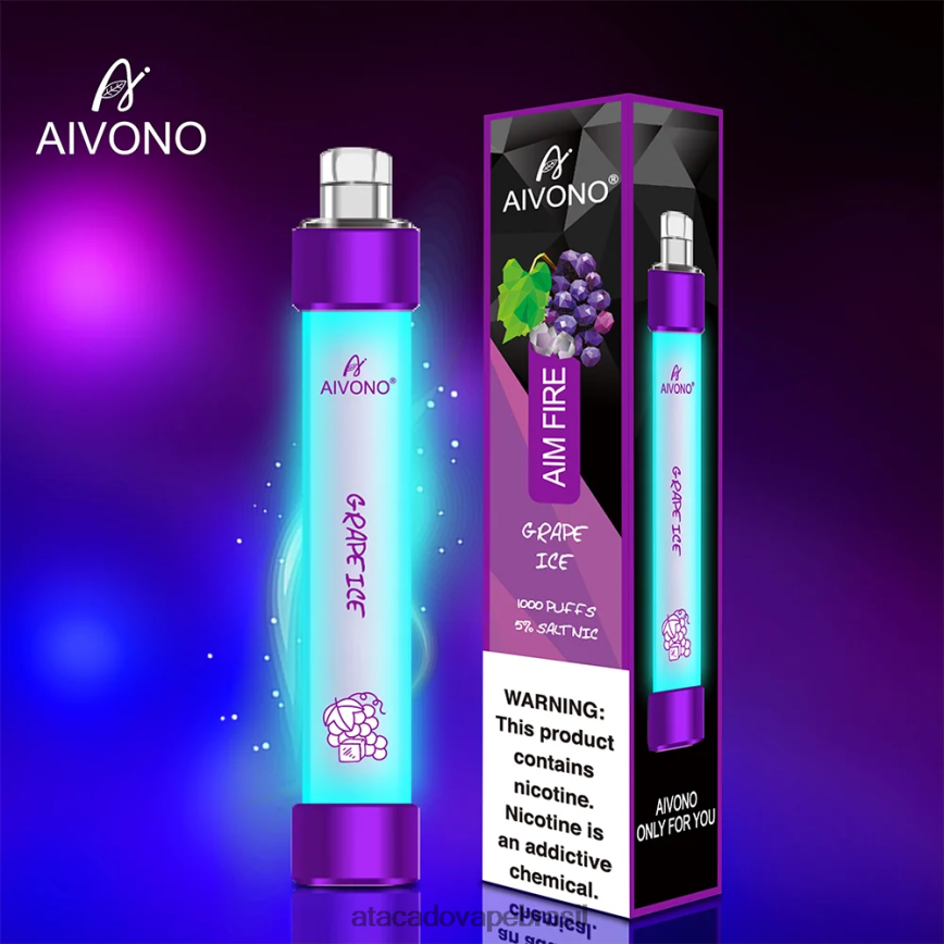 Aivono AIM FIRE 1000 gelo de uva - 4N686L329 Cigarro Eletronico Vape