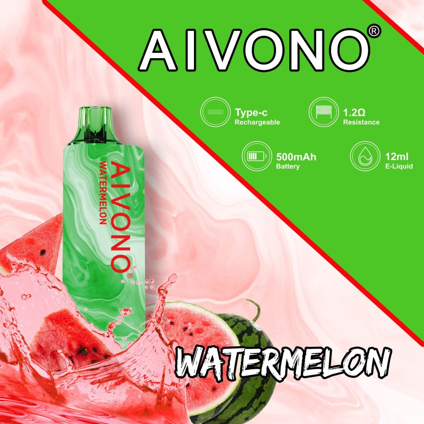 Aivono AIM GUN 7.000 melancia - 4N686L110 Vape Cigarro Eletrônico Barato
