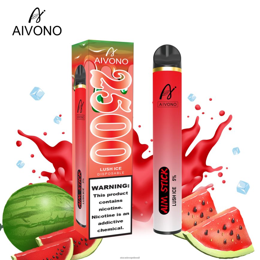Aivono AIM STICK 2500 gelo exuberante - 4N686L145 Vape Cigarro Eletrônico Barato