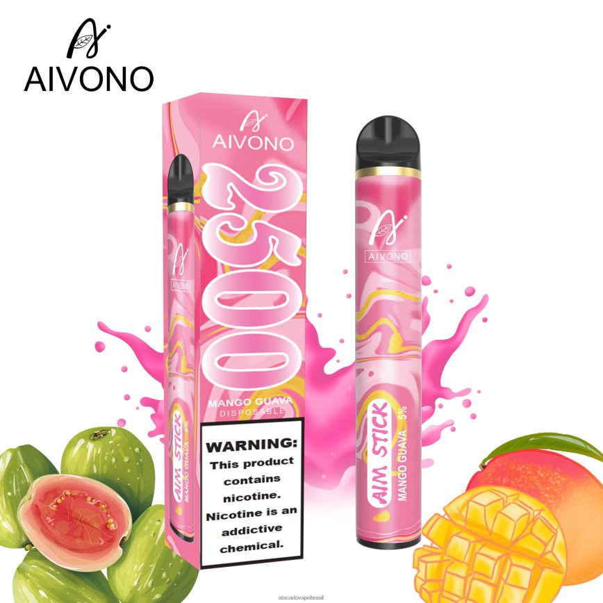 Aivono AIM STICK 2500 manga goiaba - 4N686L146 Vape Cigarro Eletronico Comprar