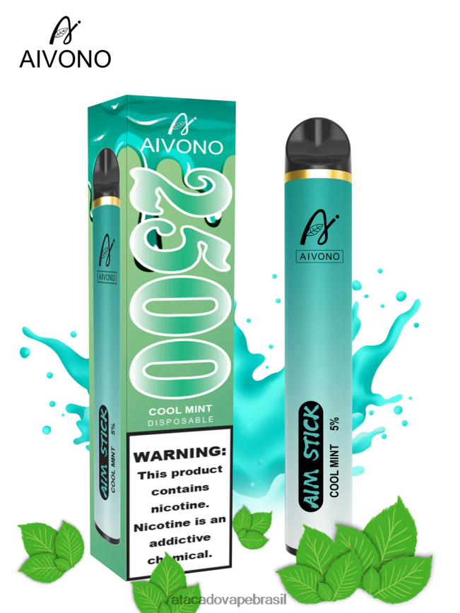 Aivono AIM STICK 2500 menta fresca - 4N686L159 Vape Cigarro Eletrônico Barato