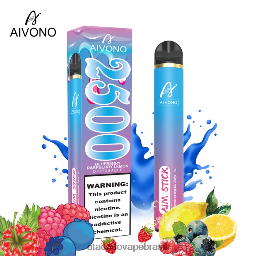 Aivono AIM STICK 2500 mirtilo framboesa limão - 4N686L154 Cigarro Eletronico Vape