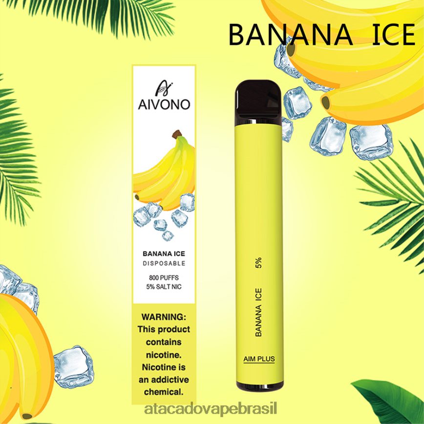 Aivono AIM PLUS 800 gelo de banana - 4N686L171 Atacado Vaporizador