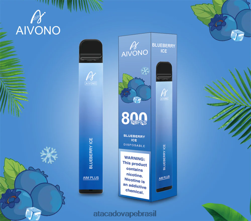 Aivono AIM PLUS 800 gelo de mirtilo - 4N686L175 Cigarro Eletronico Vape