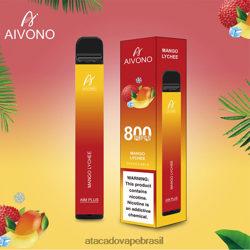 Aivono AIM PLUS 800 lichia de manga - 4N686L185 Atacado Vaporizador