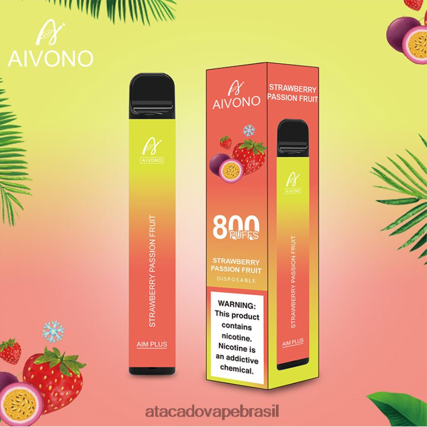 Aivono AIM PLUS 800 maracujá morango - 4N686L195 Vape Cigarro Eletronico Comprar