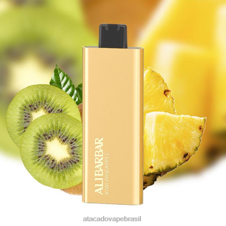 Atacado Vape Brasil 6J4B057 Alibarbar Pandora 7000 vapores descartáveis abacaxi kiwi
