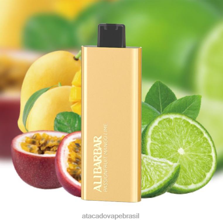Grossiste Vape 6J4B058 Alibarbar Pandora 7000 vapores descartáveis maracujá manga limão